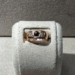 Gold Sapphire Ring