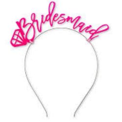 Set of 15 - Hot Pink Bridesmaid Bachelorette Party Headband