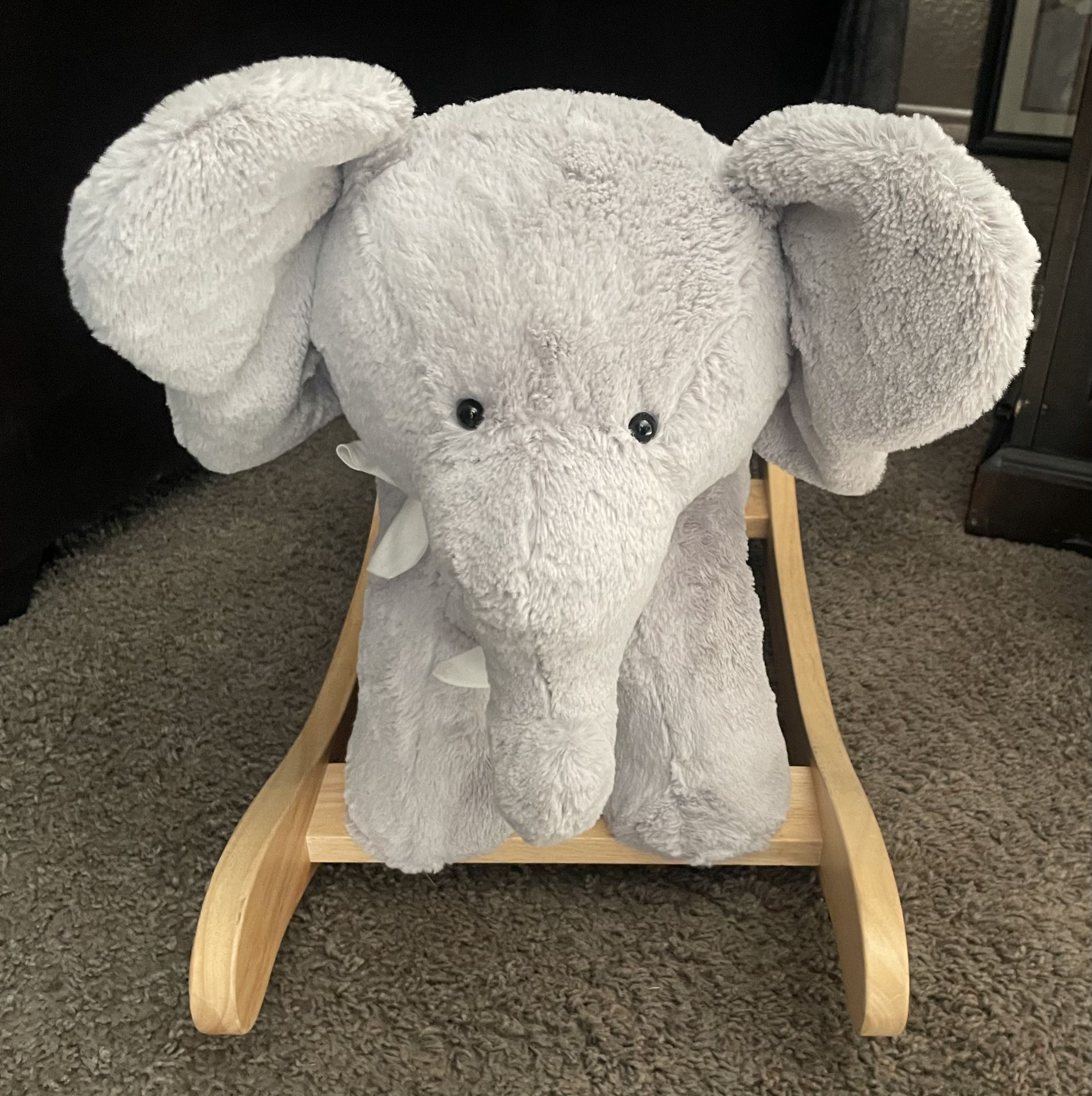 Pottery Barn Elephant Plush Nursery Rocker