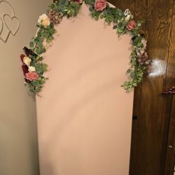 6.6ft Arch Stand And Cover Dusty Pink Floral Garland New Bundle For Sale Party Decor 