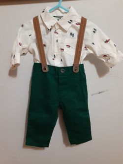 2 Pc Carters 6M Baby Boy Xmas Outfit NWOT