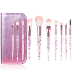 Glitter Set Of 10 Brushes 