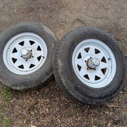 Two  Wheels And tires 