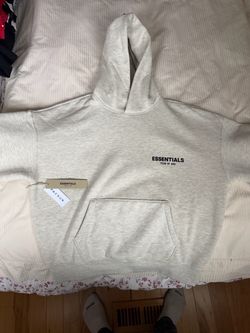 Fear of God Essentials Hoodie Light Oatmeal Size Small