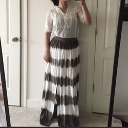 Akira tie dye maxi skirt. M