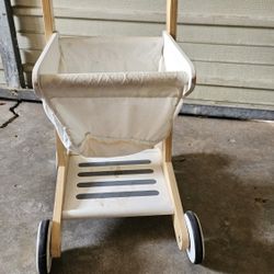 Boho Wooden Shopping Cart