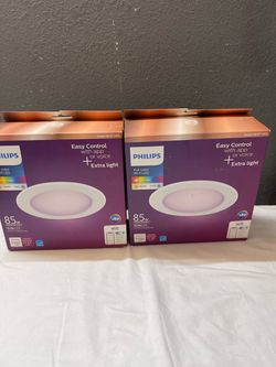 Philips WiZ Full Color Smart Wi-Fi LED Recessed Light – 2 Pack
