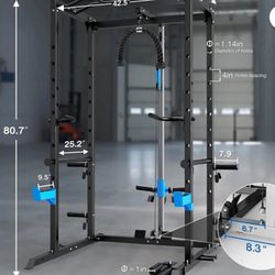 Squat Rack + Pulley System + Bench