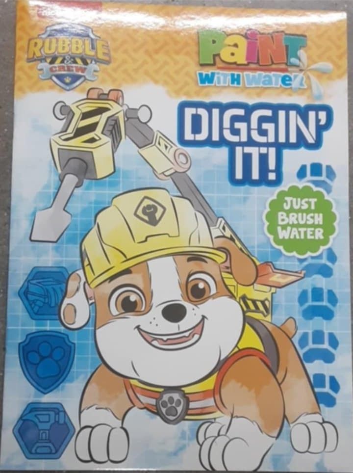 New Rubble Crew Paint With Water Book
