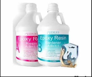 4 X Epoxy Resin Crystal Clear Art 1 Gallon per box, 4 boxes