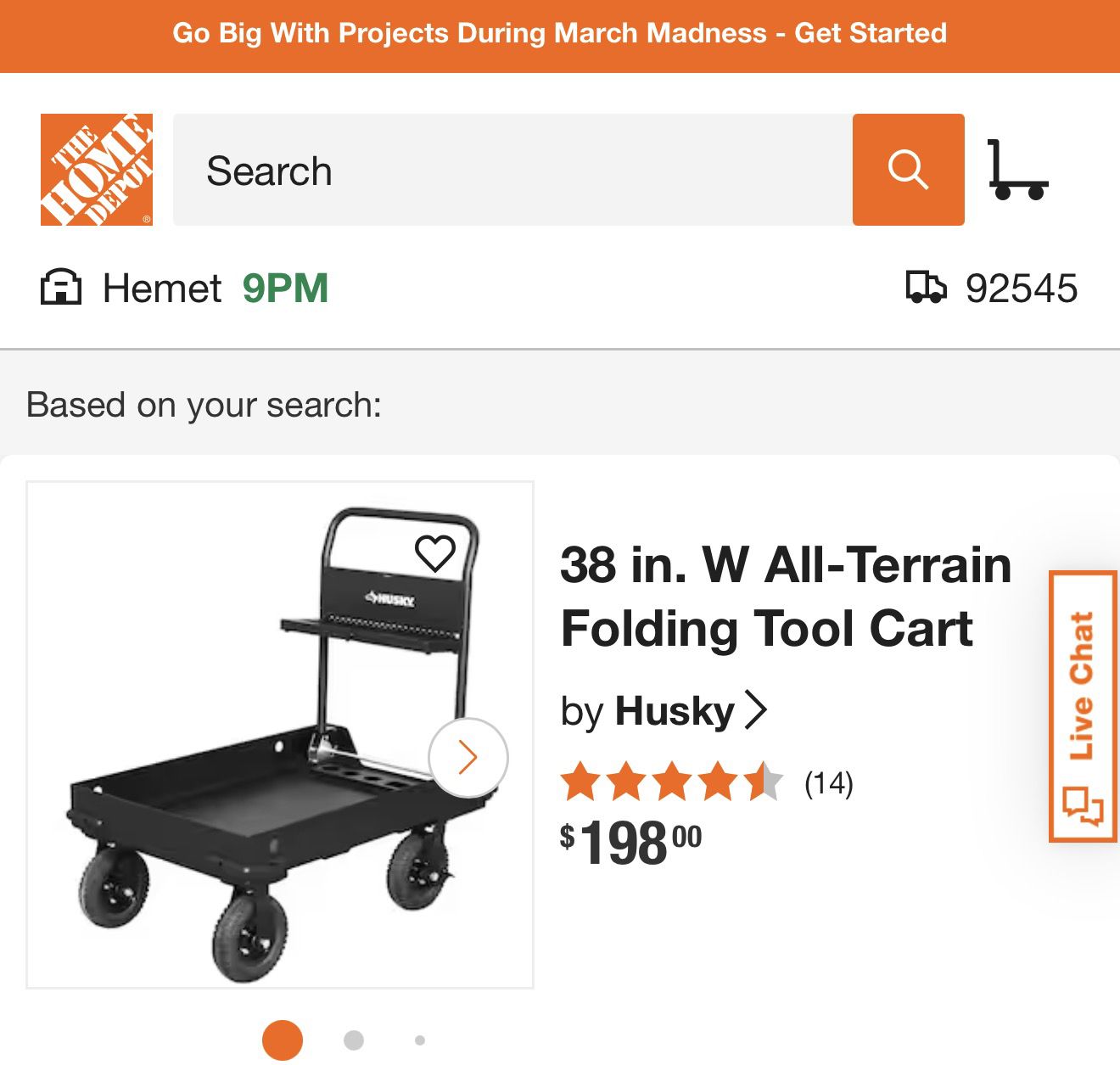 Folding tool cart(Husky)