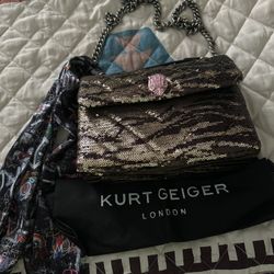Kurt Geiger zebra purse