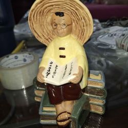 Antique Mc. Carty Bros. Ceramic figurine  dated 8-18-47 sample Sierra Madre, California A37M985