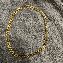 12 Inch 14k gold plated necklace