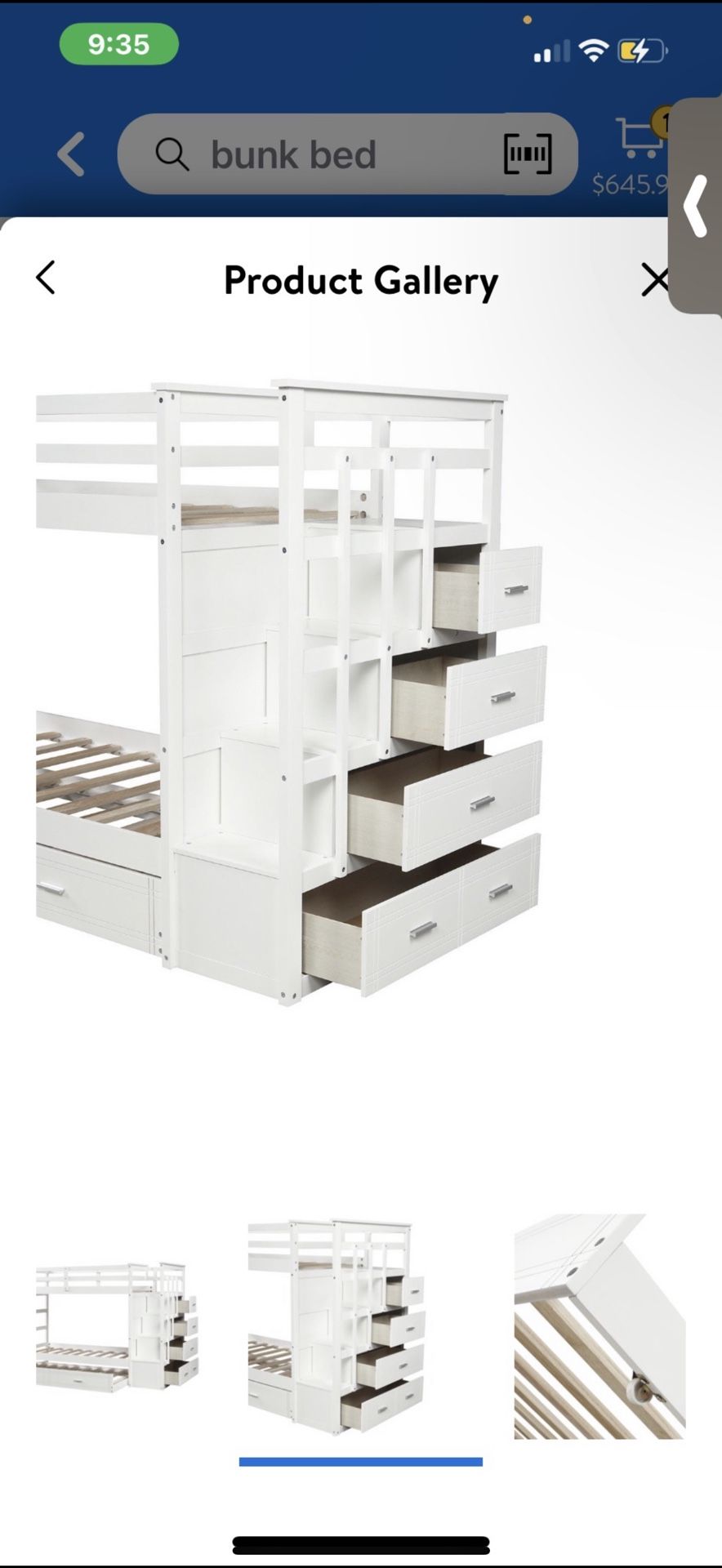 Sentern Twin over Twin Solid Wood Bunk Bed with Trundle,