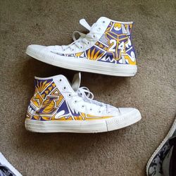 Custom  Lakers Converse