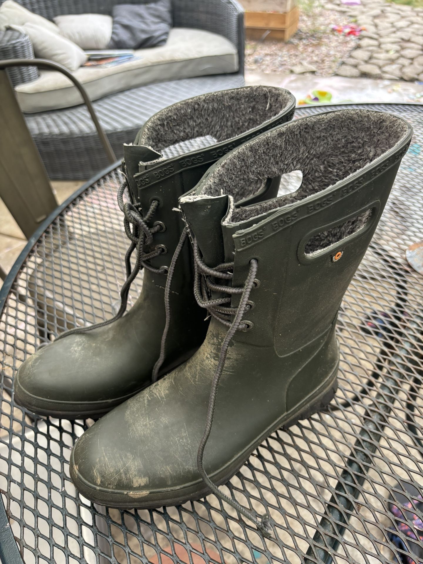 Bogs - Amanda plush - Green Size W9