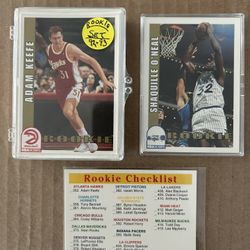 92-93 Hoops ROOKIES”  SHAQ, ALONZO+++!!! NM/M!!!😎