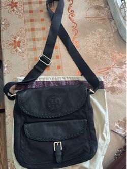 Tory Burch Marion Nylon and Leather bag.