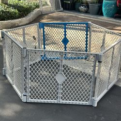 6 Panel Pet Super Yard Play Yard Fence Gate Each Panel Is 34w 26h