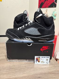Size 11.5 - CLEAN Air Jordan 5 Retro OG Black Metallic Reimagined
