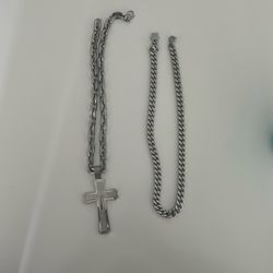 Two Sterling Silver Necklaces