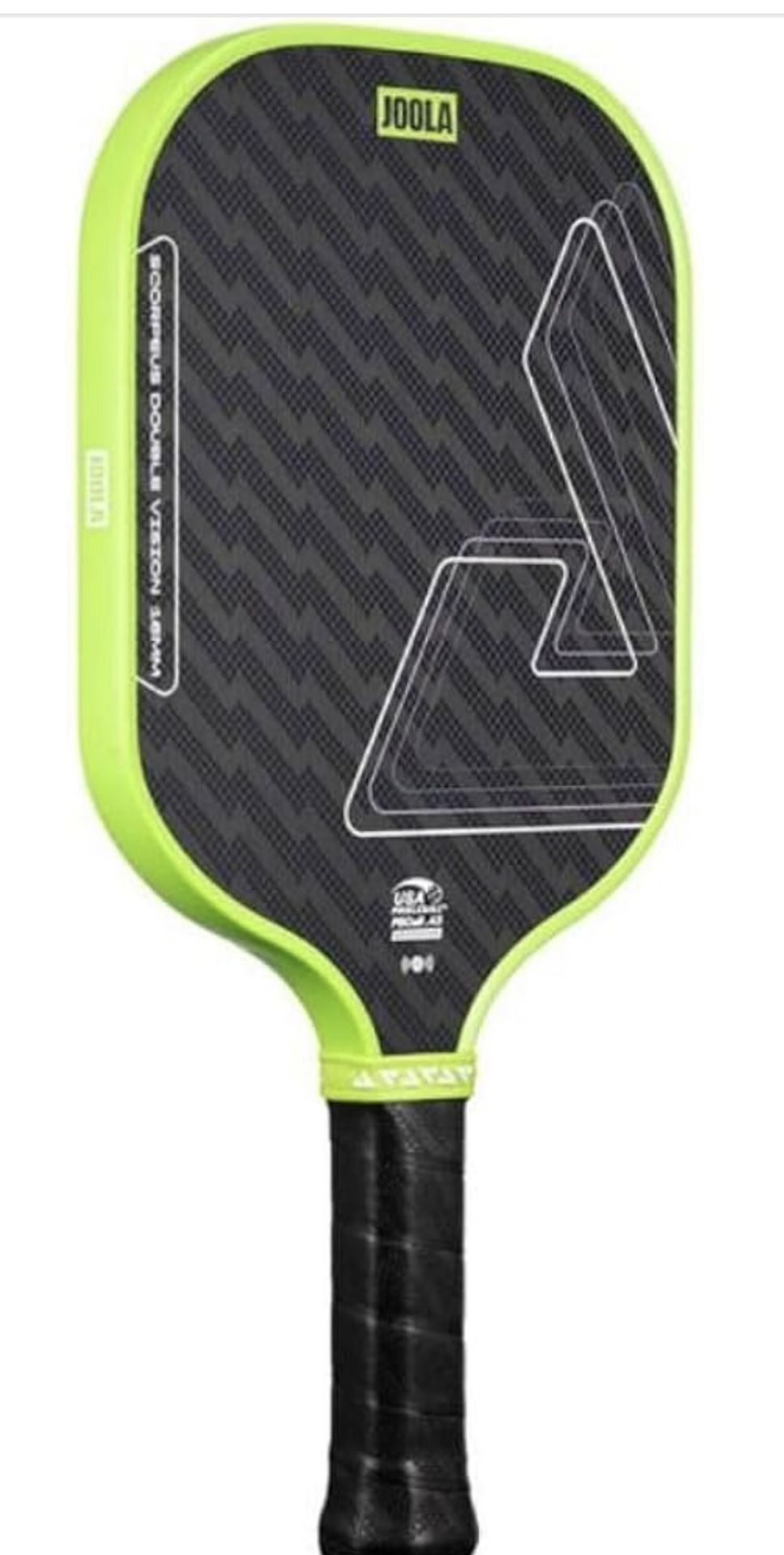 JOOLA Double Vision 16mm Pickleball Paddle - Signature and Standard Shape - Aramid Surface for Softer Responsive Touch - SK Film for Reduce Vibration