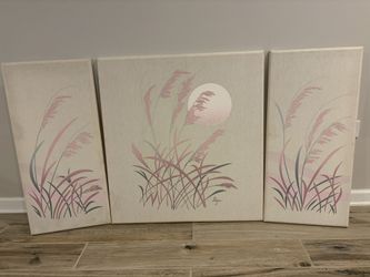 Vintage 1980s De Jean Triptych