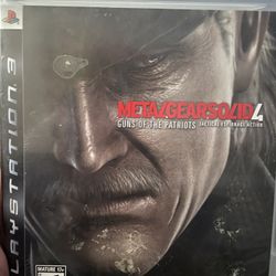 PS3 Video Game: Metal Gear Solid 4 Guns of the Patriots with BONUS DISC