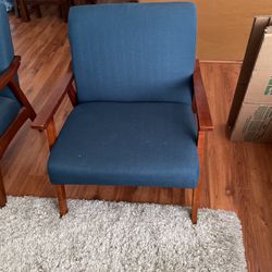 2 Beautiful Blue chairs 