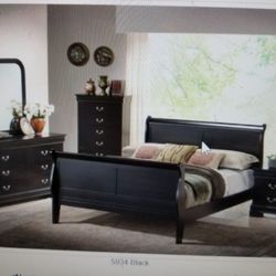 Brand New Black queen bedroom set