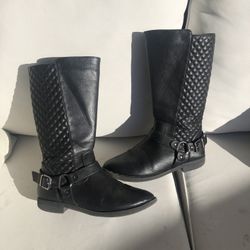 Girls Tall Black Boots 
