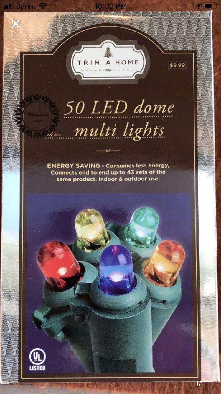 50 LED Multi Colored Lights