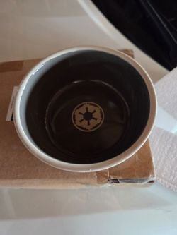 Star Wars Tie Fighter Ceramic Dog Cat Bowl 1.25 Cups NEW