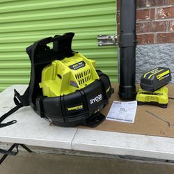 Ryobi 40V Whisper Backpack Blower Kit