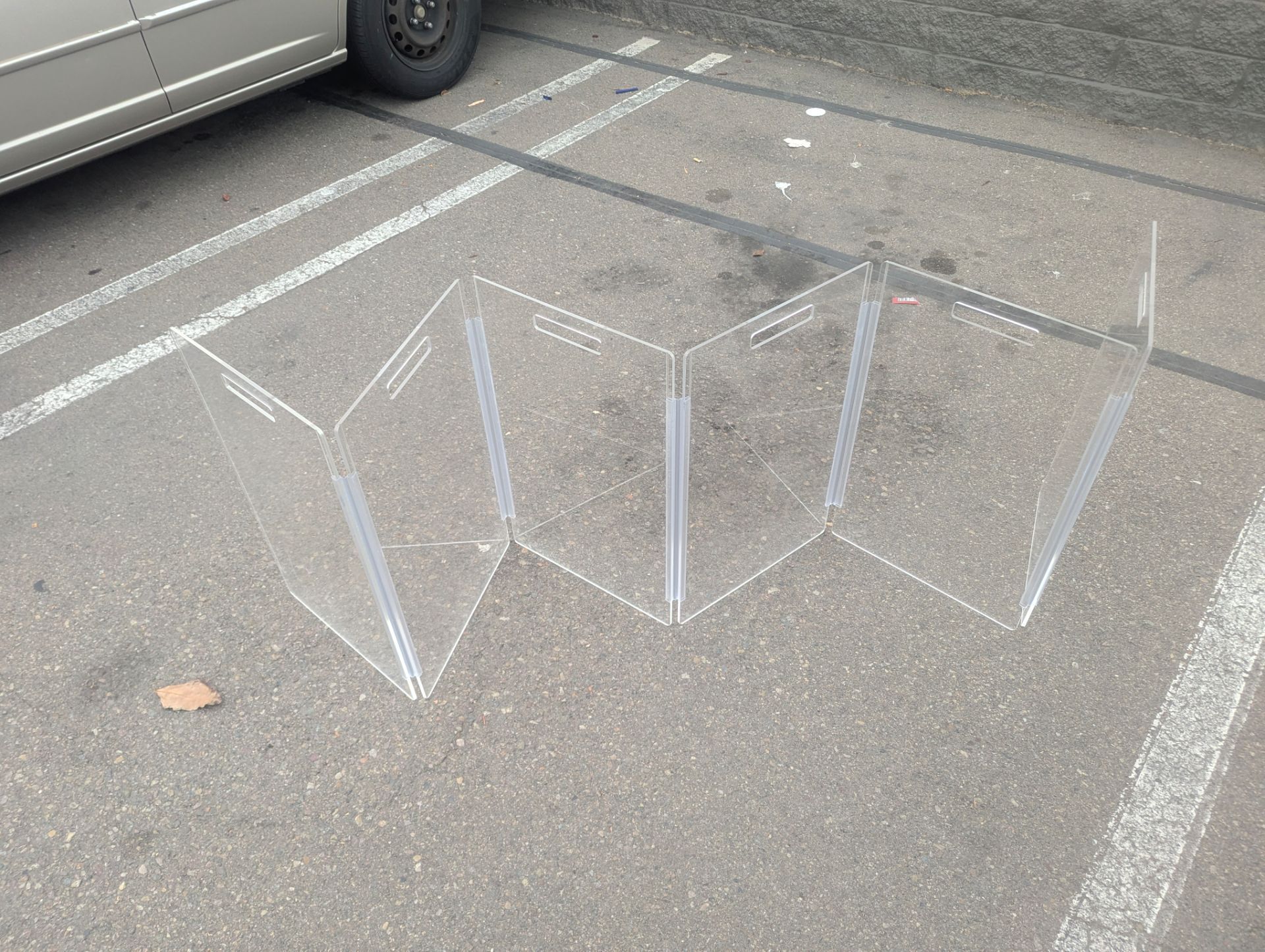 Zig Zag clear pet gate