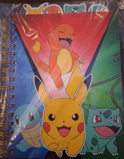 New Pokemon Tabbed Journal Book