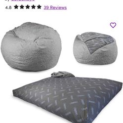 Bean Bag/ Convertible Cushion Bed