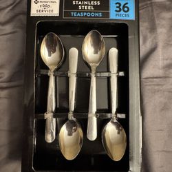 36pk Stainless Steel Spoons