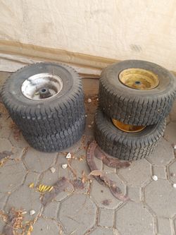 Riding lawn mower tires