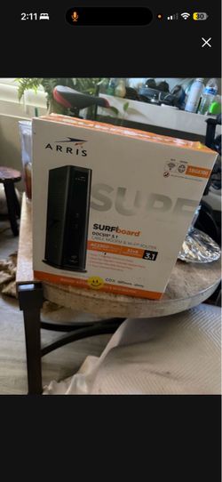Arris modem and router
