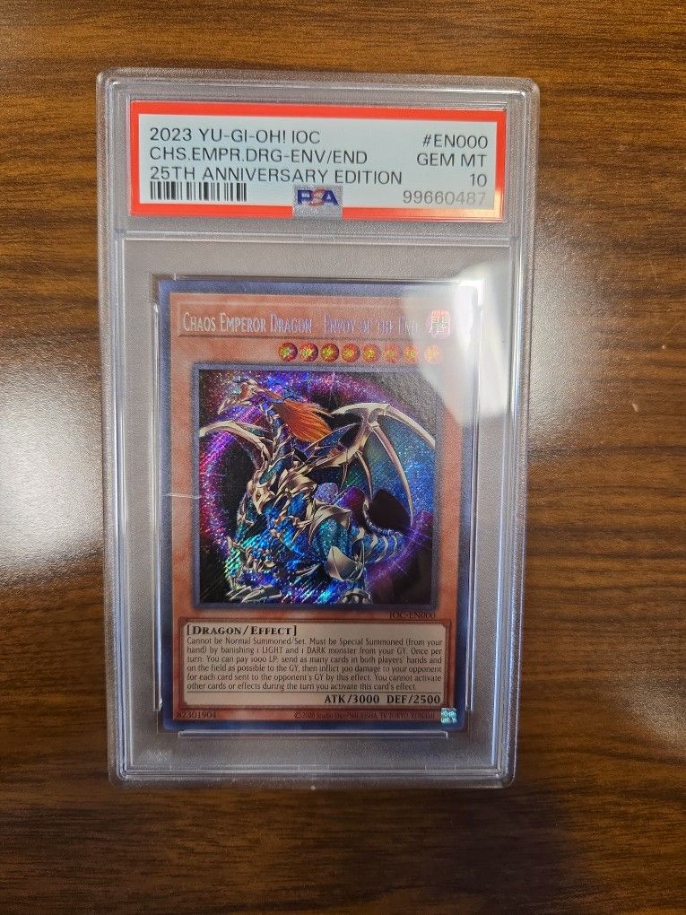 Chaos Emperor Dragon 25th Anniversary PSA 10