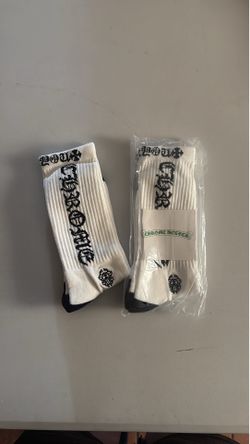 White Chrome Hearts Socks 🧦  (One Pair)