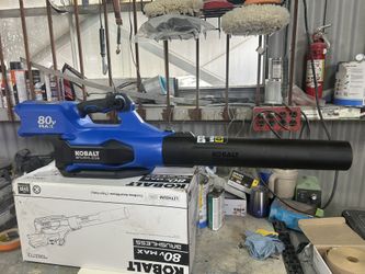 Kobalt 80V 630CFM 140MPH Leaf Blower Blue