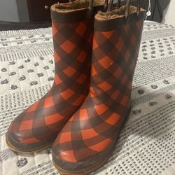Girls Warm Raining Boots Size 1