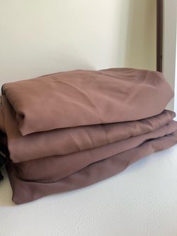 Brown heavy duty blackout curtains