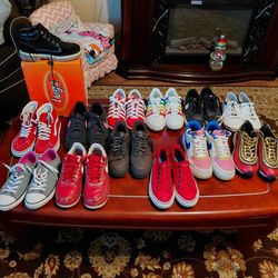 Nike,k-swiss,vans, etc.  Different prices and sizes