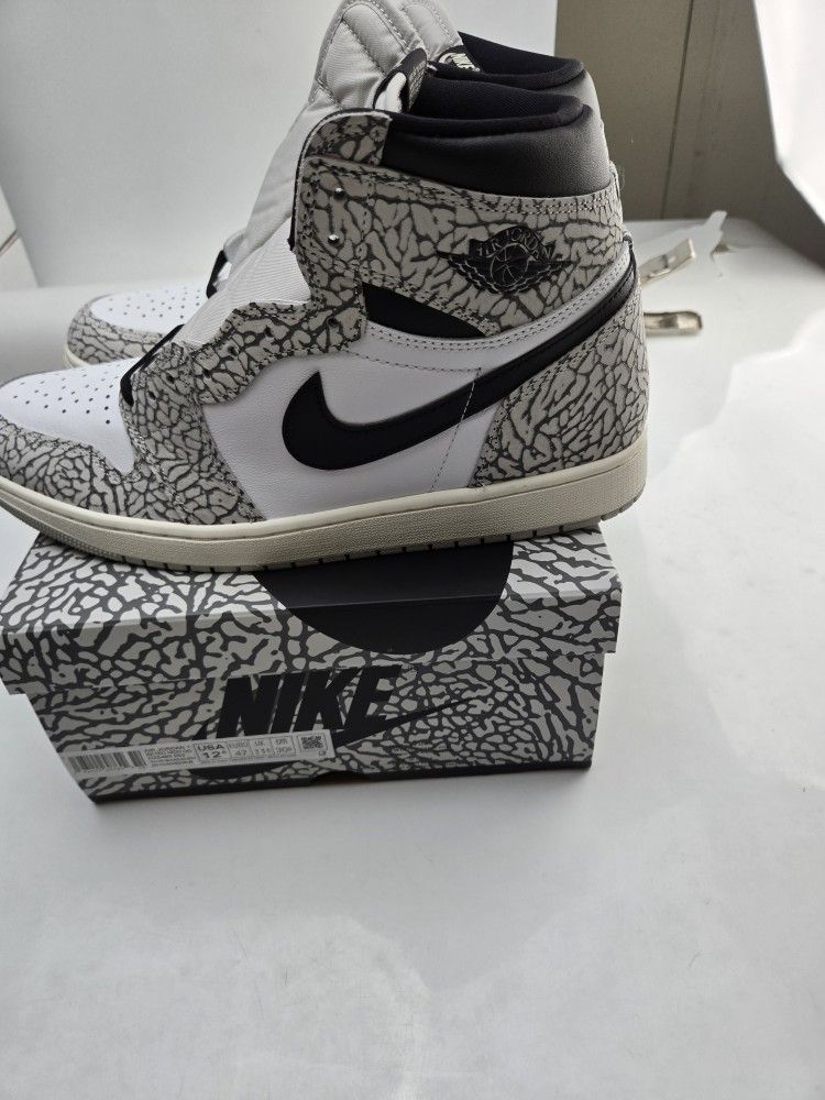 Jordan 1 High White Cement Size 12.5