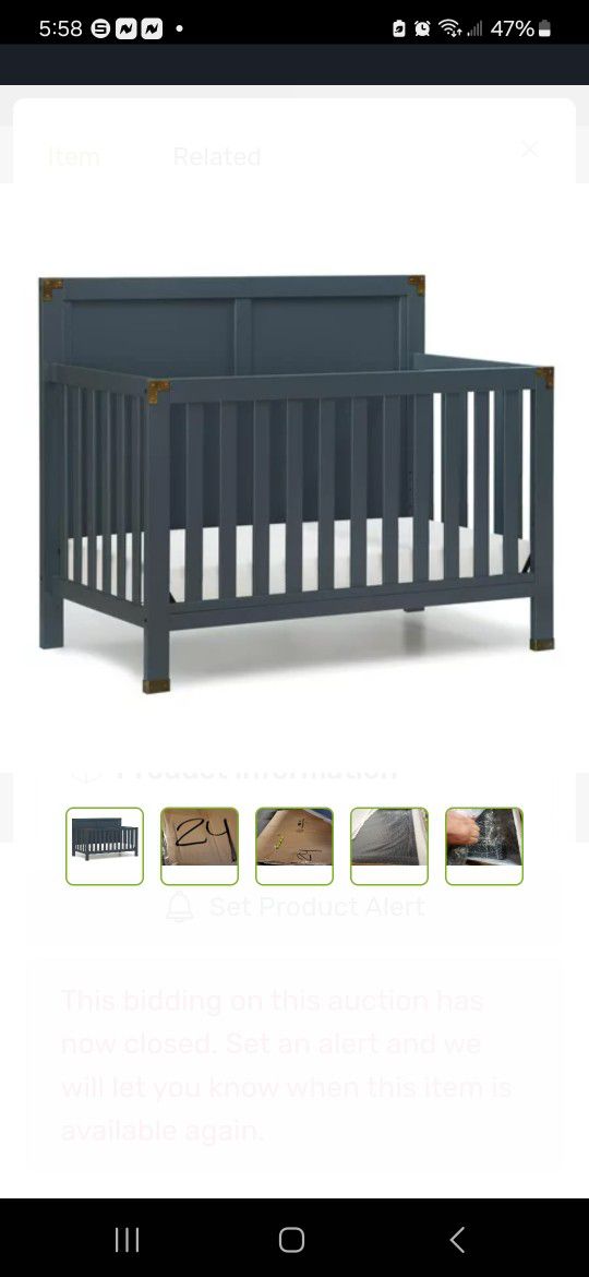 Baby Relax Frances 5-in-1 Convertible Crib


