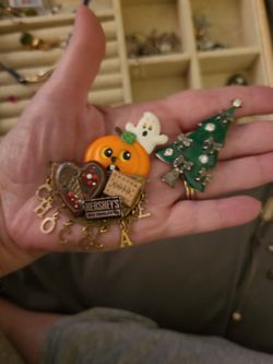 Variety Of Holiday and Other Pins
